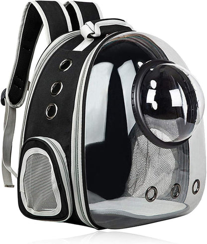 Black Cat Carrier Dog Carrier Backpack, Pet Carrier Back Pack Pack for Small Medium Cat Puppy Doggie, Dog Body Carrying Bag Travel Space Capsule for Travel, Hiking, Walking & Outdoor Use